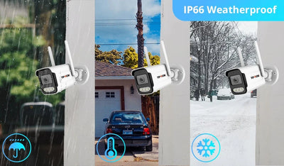 8MP 4K IP Camera WiFi Bullet Outdoor With AI Human Detection - stepyours.com