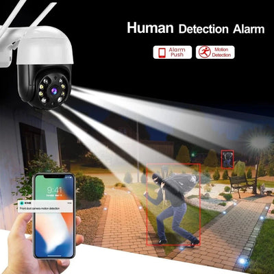 DDBROUGEN A8B PTZ Camera - 4K 8MP AI Humanoid Detection Outdoor Security Hooks - stepyours.com
