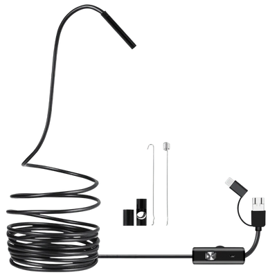 5.5mm Sewer Endoscope Type C Mini Camera For Android Compact Borescope Hooks - stepyours.com