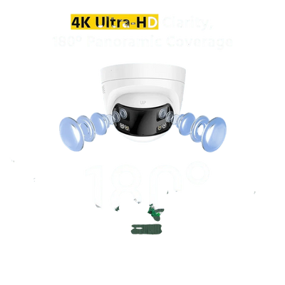ANNKE 4K 8MP Dual - Lens Outdoor PoE Camera - 180 - Degree Wide View - stepyours.com