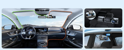 AZDOME M550 Pro Dash Cam IR Night Vision 4K Plus 2.5K 5.8Ghz WiFi GPS Screen - stepyours.com