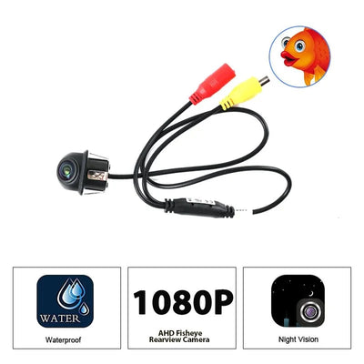 IP68 Waterproof 180 Degree Auto Parking Assist Rear View Camera 1080P AHD - stepyours.com