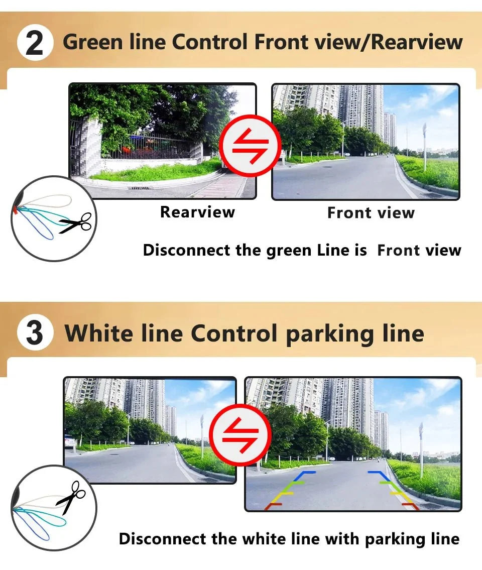 Smartour 4K Fisheye Car Rear View Camera 180 Degree Night Vision Parking Helper - stepyours.com
