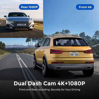Soam Dash Cam 4K Plus Dual Channel GPS WiFi Front 4K Rear 1080p - stepyours.com