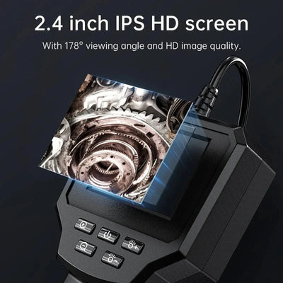Industrial Endoscope Camera 2.4 Inch IPS LCD 1080P IP67 Waterproof Borescope - stepyours.com