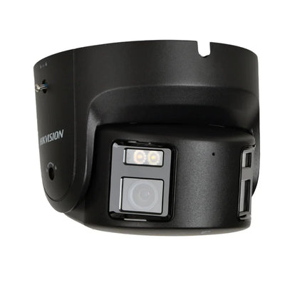 Hikvision 8MP Panoramic ColorVu Turret IP Camera Dual Lens Built In Mic Speaker - stepyours.com