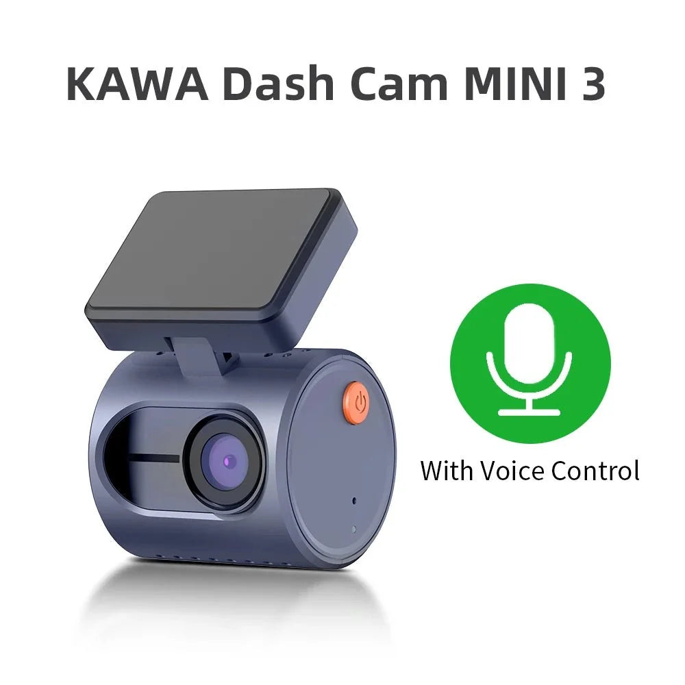 Kawa 2K Dash Cam Mini 3 for Cars Night Vision WiFi App - stepyours.com