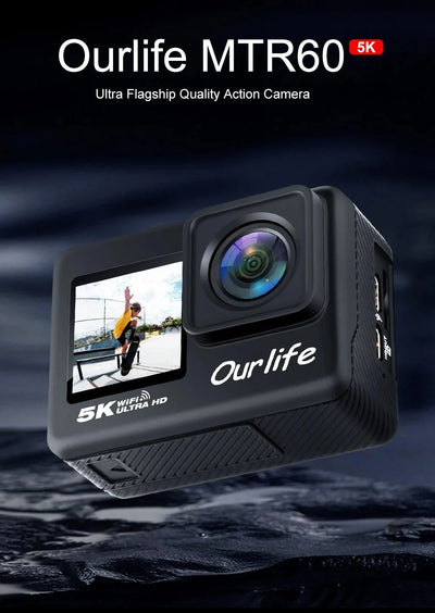 Ourlife MTR60 Action Cam 2.0 Touch Screen EIS 170 Degree Waterproof 30M WiFi - stepyours.com