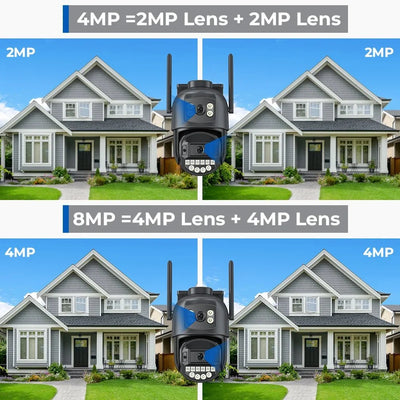 ANBIUX 8MP Dual Lens PTZ IP Camera with AI Humanoid Detection - stepyours.com