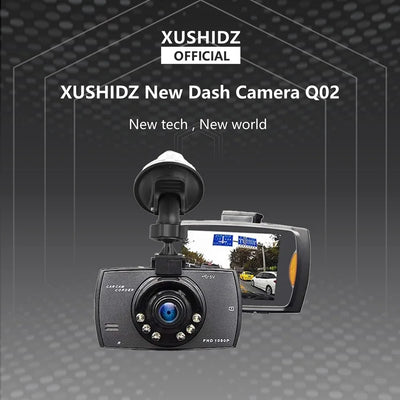 XUSHIDZ 1080P Dash Camera Car DVR Night Vision Loop Recording Q02 - stepyours.com