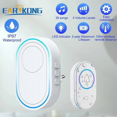 Intelligent Wireless Doorbell Waterproof 100m Range Camera - stepyours.com