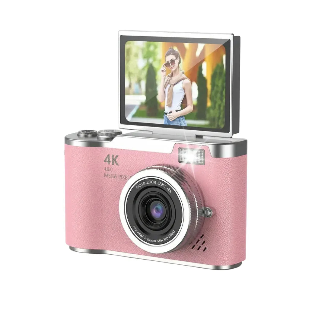 Amorus 1080P Selfie Camera With 180 Degree Flip Screen Beauty Filters 48MP - stepyours.com