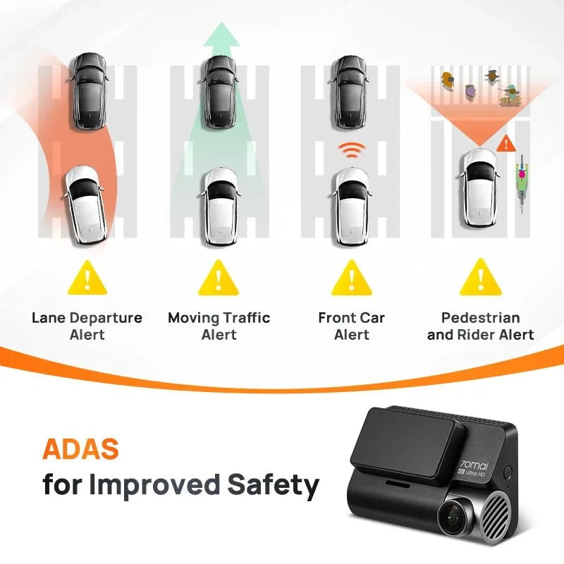 70mai A810 4K Dash Cam HDR GPS ADAS With 4G Parking DVR - stepyours.com