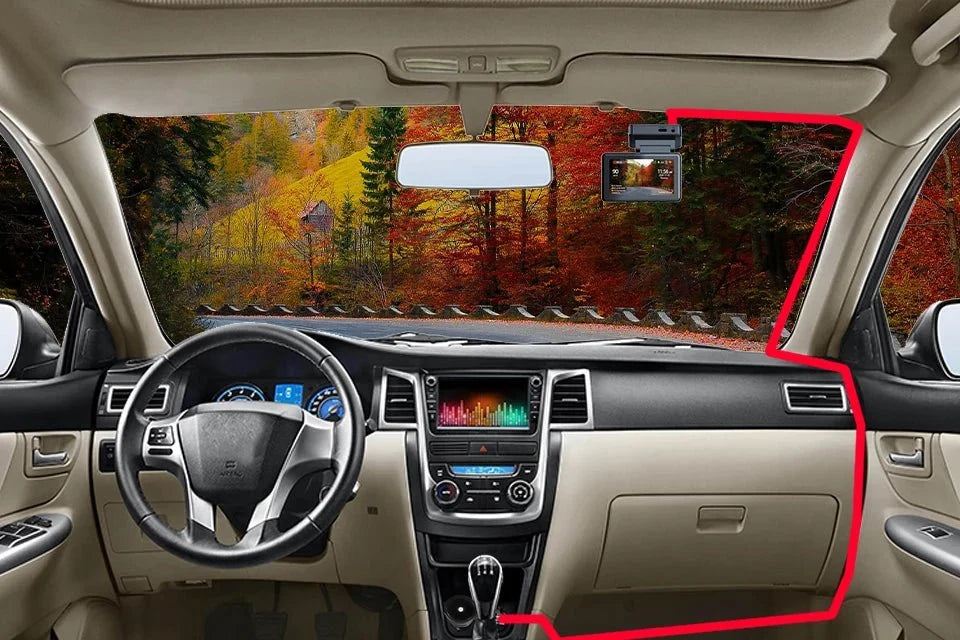 4K Dash Cam With GPS Dual Lens Night Vision 24 Hour Parking - stepyours.com