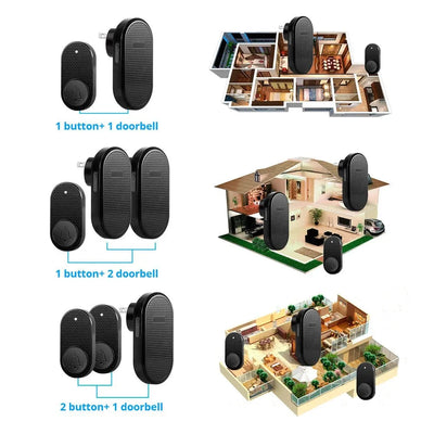 Kerui M558 Wireless Doorbell 32 Melodies Adjustable Volume - stepyours.com