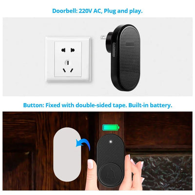 Kerui M558 Wireless Doorbell 32 Melodies Adjustable Volume - stepyours.com