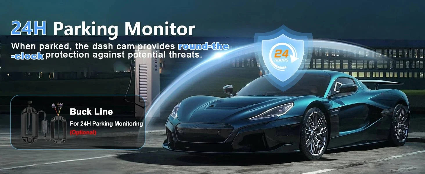 Hook Your Drive Kocam 4K UHD Dash Cam Dual Lens Night Vision Parking Monitor - stepyours.com