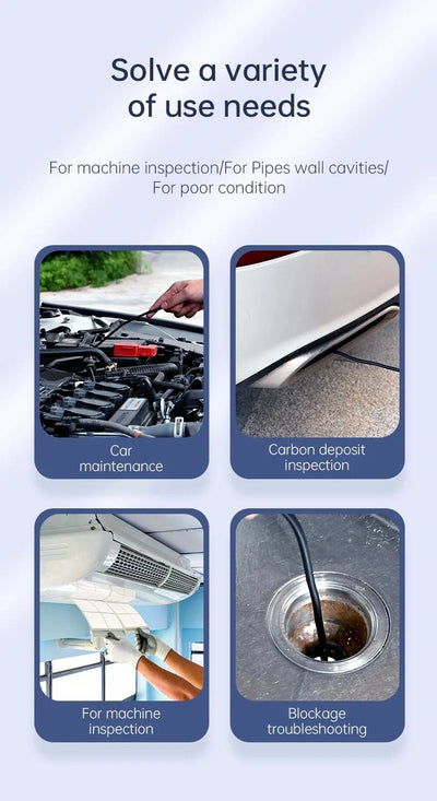 Industrial Endoscope Camera 4.3 Inch IPS Screen 1080P IP67 Waterproof Borescope - stepyours.com