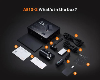 70mai A810 4K Dash Cam HDR GPS ADAS With 4G Parking DVR - stepyours.com