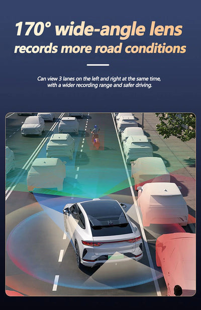 4 Channel WiFi Dash Cam DVR For Cars Front And Rear Interior 360 Parking 24h - stepyours.com