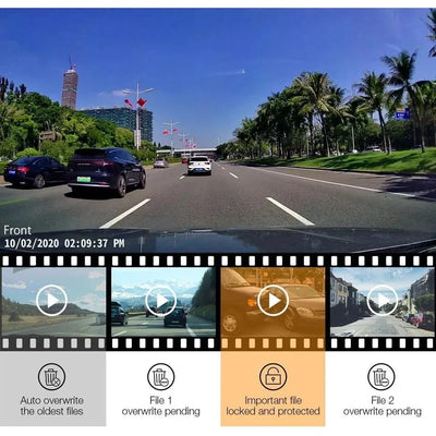 4K 2160P WiFi Car Dash Cam 24H Parking Monitor App Control For All Cars - stepyours.com