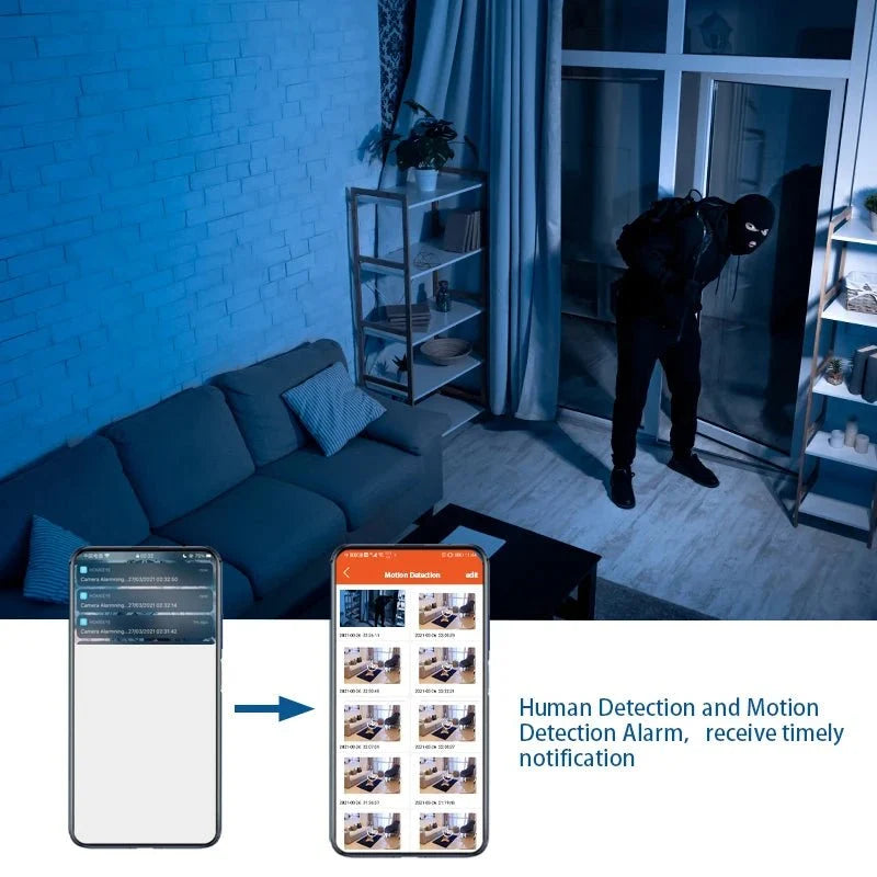 Loop Record Mini 1080P WiFi Security Cam Motion Alerts - stepyours.com