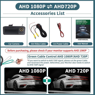 Rear View Camera 1080P 170 Degree For Ford Focus 2 Mk2 Mondeo Mk4 S Max - stepyours.com