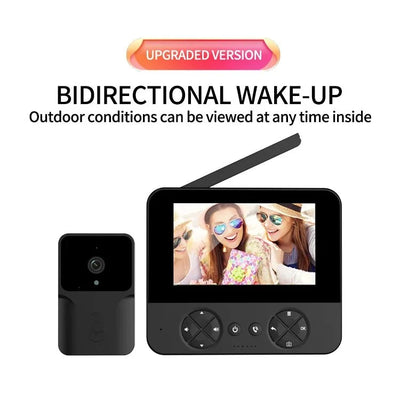 Wireless Video Doorbell 4.3 IR Night Vision Two Way Intercom - stepyours.com