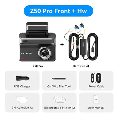 DDPAI Z50 Pro Dash Cam 4K Car DVR With 3 Inch IPS Screen GPS ADAS WiFi - stepyours.com