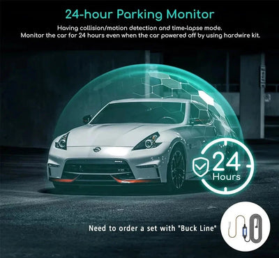 11.26 Inch 4K Dash Cam With CarPlay Android Auto Dual Lens WiFi GPS Bluetooth - stepyours.com