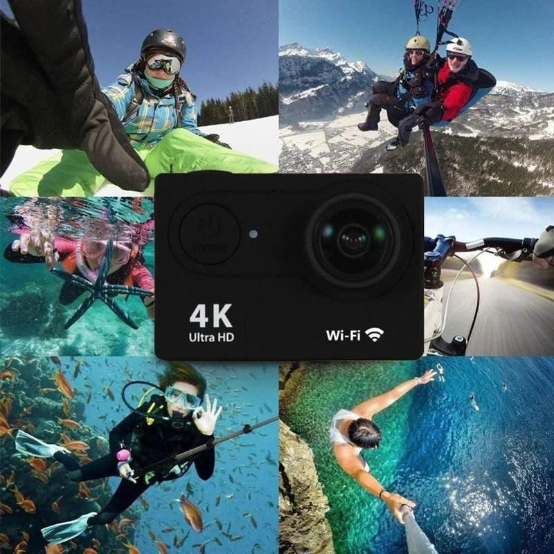4K Action Camera WiFi Underwater Helmet Cam for Outdoor Sports - stepyours.com