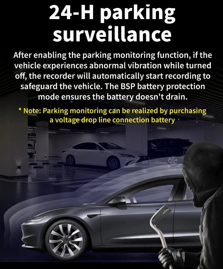 3 Channel Car Dash Camera 1080P Front Rear Cabin Night Vision - stepyours.com