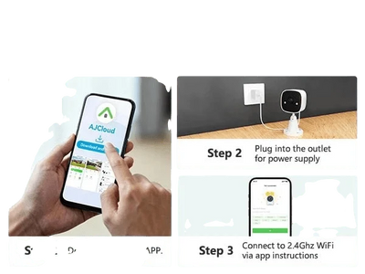 Jennov 2K HD Wireless Security Camera Color Night Vision IP66 Weatherproof - stepyours.com