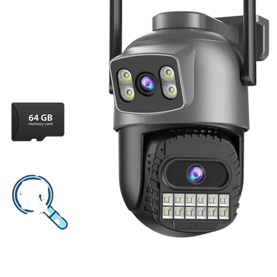 BESDER 15MP WiFi Outdoor Camera Dual Screen 10X Zoom PTZ Security IP Cam - stepyours.com