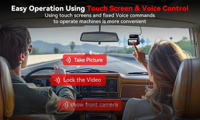 Redtiger A4 4K Dash Cam Front and Rear GPS and 5G WiFi Night Vision Parking - stepyours.com