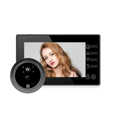 HD Peephole Doorbell 4.3 Inch Live View 1MP Night Vision - stepyours.com