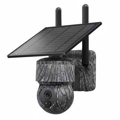 INQMEGA Solar Powered PTZ Camera 5MP 4MP WiFi 4G CCTV With Two Way Audio - stepyours.com