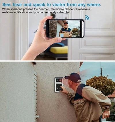 Tuya Smart WiFi Doorbell 1080P Outdoor Camera RFID Alerts - stepyours.com