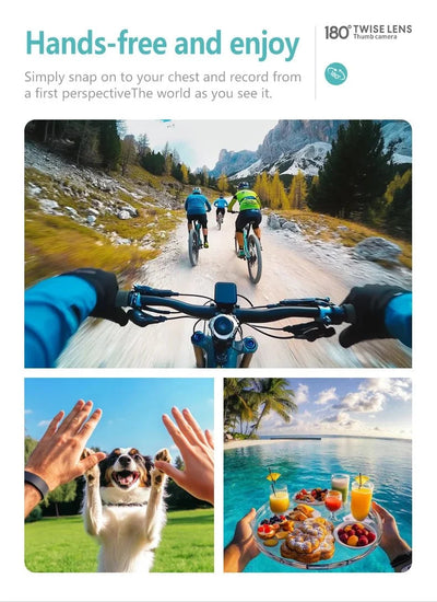 Amorus Mini 2.7K Action Camera Pocket Sized Adventure Recorder - stepyours.com