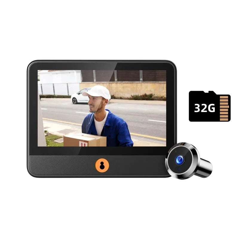 Danmini 4.3 Inch Visual Doorbell Peephole 1080P Camera - stepyours.com