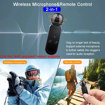 HUAFANT M4R Action Camera 5K 4K60FPS Waterproof 30m IPS Touch LCD 5X Zoom - stepyours.com