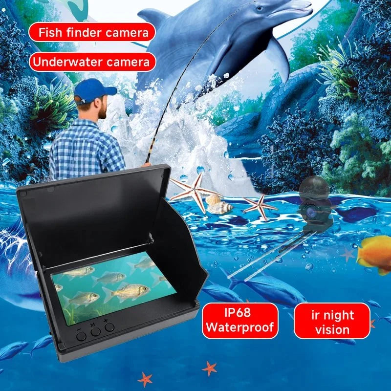 Dodosee Handheld 1080P Fish Finder 4.3 Inch LCD Depth Camera With Night Vision - stepyours.com