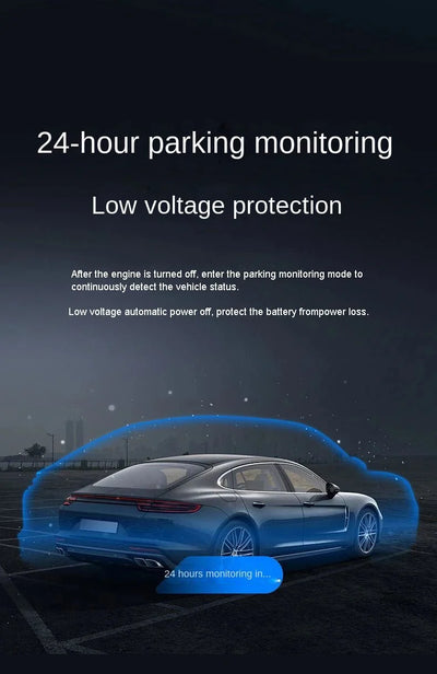 4K Quad Camera Hidden Dash Cam With App Night Vision Motion Detection Parking - stepyours.com