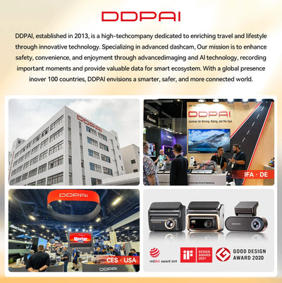 DDPAI Mini Pro 2K Dash Cam With WiFi Night Vision Voice Control Parking Monitor - stepyours.com
