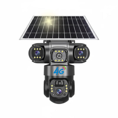 Solar Powered 4G Outdoor Security Camera With PIR Human Detection Night Vision - stepyours.com