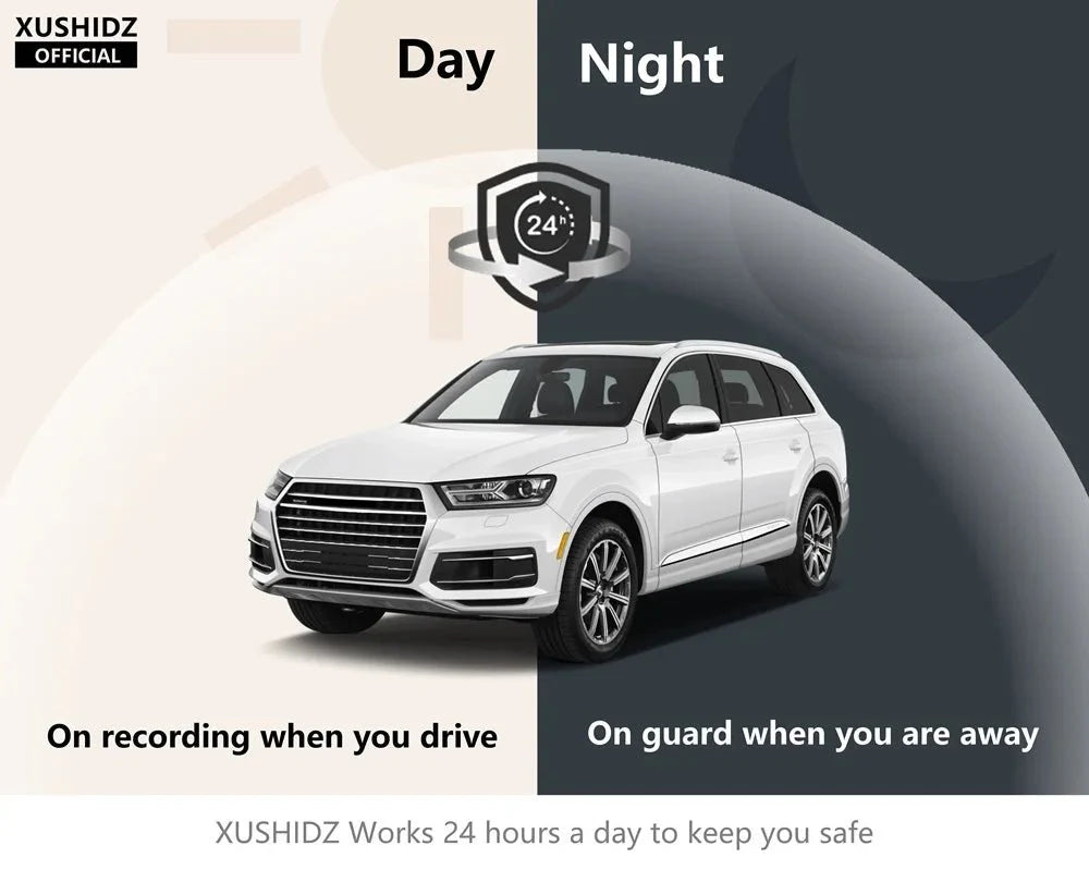 Xushidz 1080p HD Dash Camera With Loop Recording Night Vision Gsensor Parking - stepyours.com