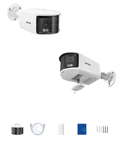 ANNKE 4K 8MP Dual - Lens Outdoor PoE Camera - 180 - Degree Wide View - stepyours.com