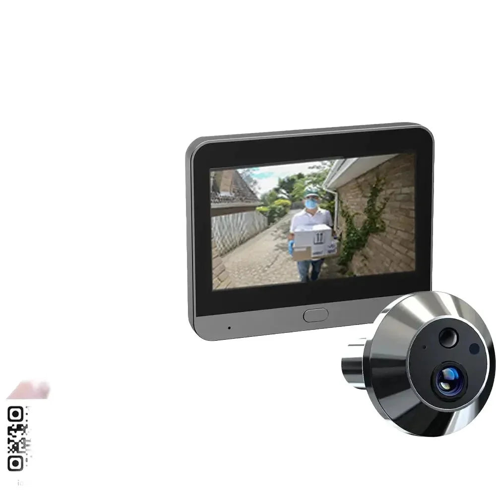 Yuezhe 3MP WiFi Peephole Doorbell Camera Night Vision - stepyours.com