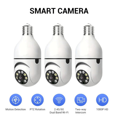 Ease Life App Light Bulb Security Camera Outdoor Wireless 5GHz 360 Degree E27 - stepyours.com