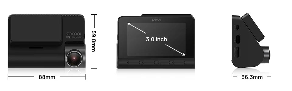70mai A810 4K Dash Cam HDR GPS ADAS With 4G Parking DVR - stepyours.com